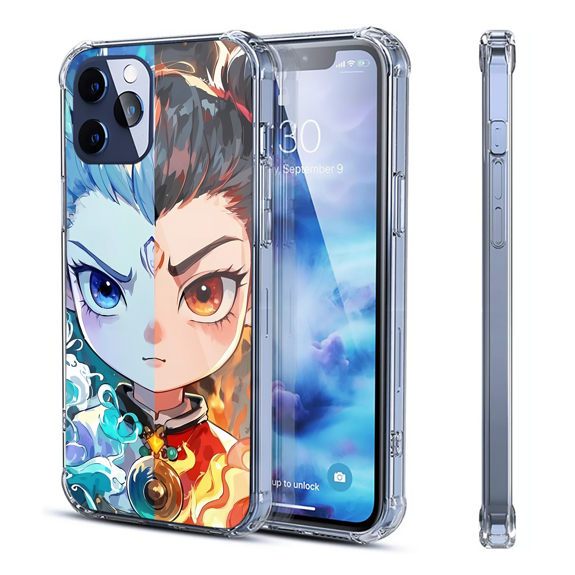 （画像用） Ne Zha 2 ナタ 魔童の大暴れ 【iPhone 12シリーズ対応】透明スマホケース（クリアソフトケース）